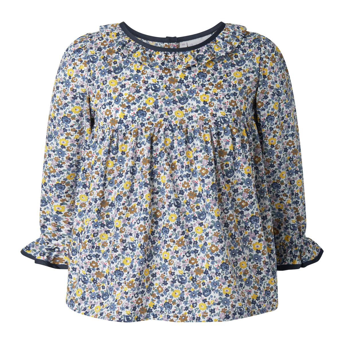 Navy Floral Blouse & Legging Set