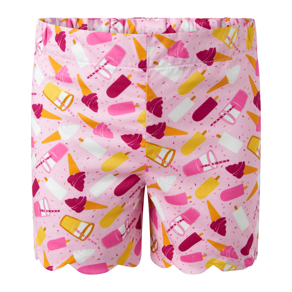 Ice Cream Scalloped Short Set