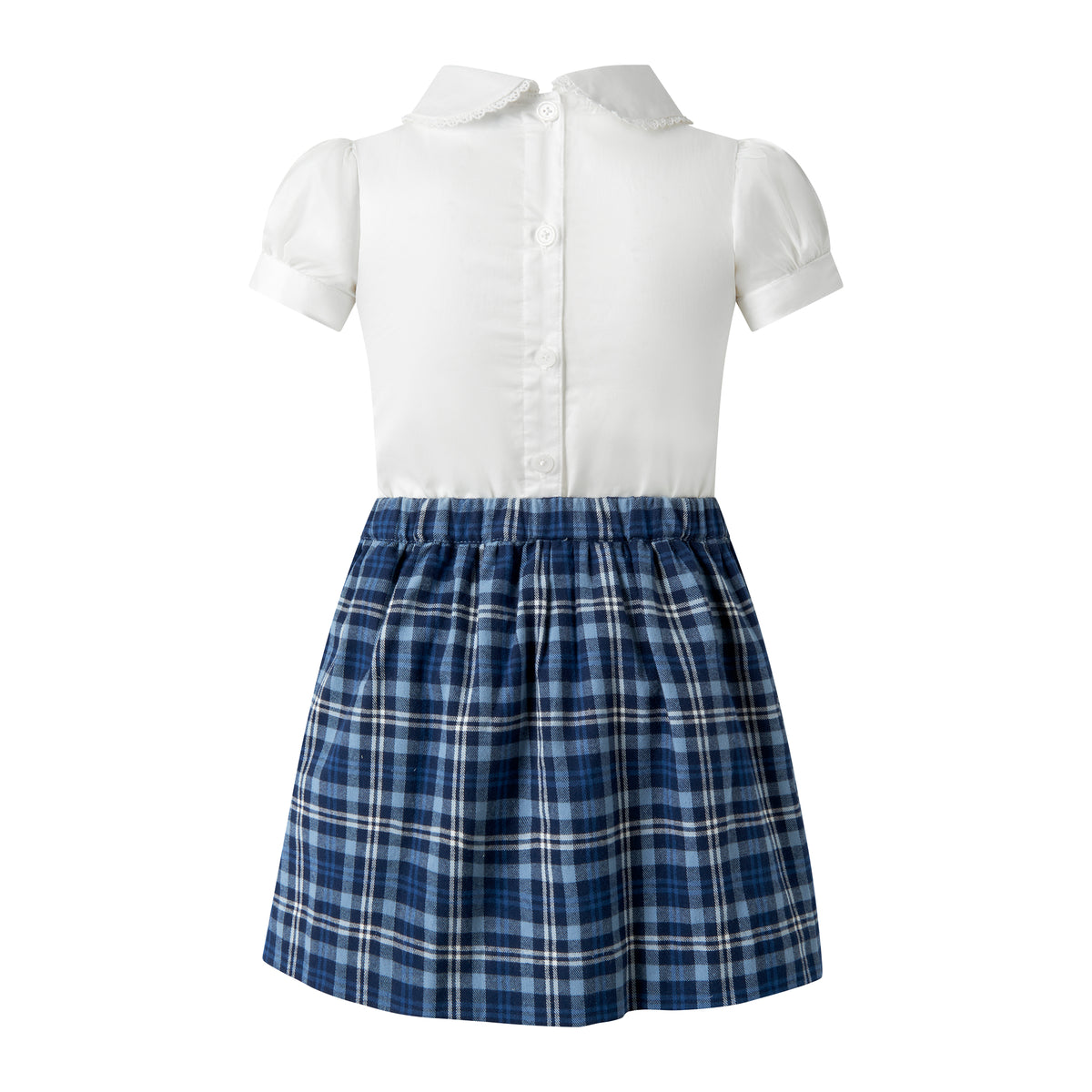 Check Skirt & Blouse Set