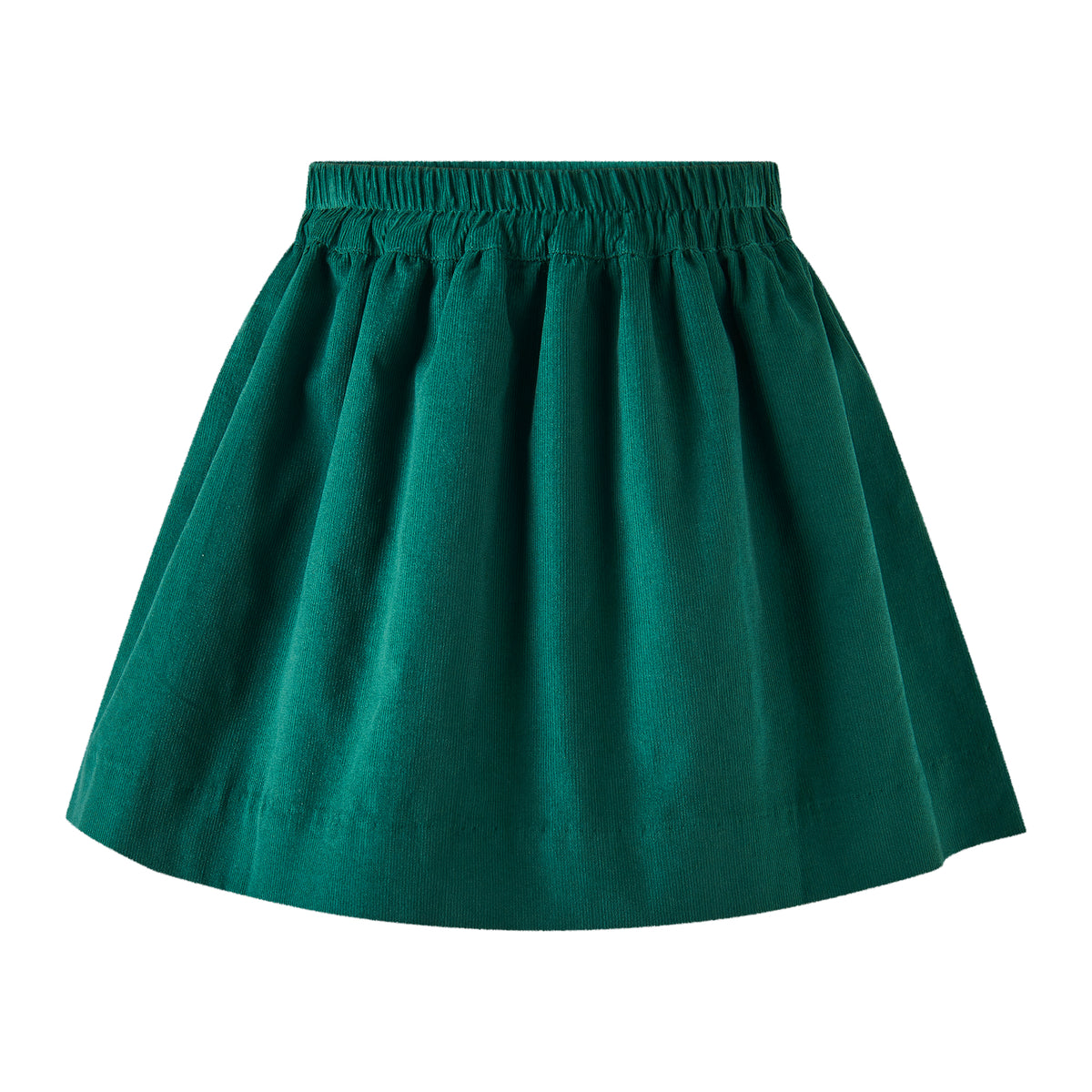 Forest Green Babycord Pull-on Skirt