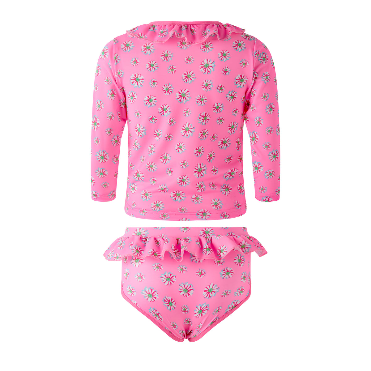 Pink Daisy Rashguard Set