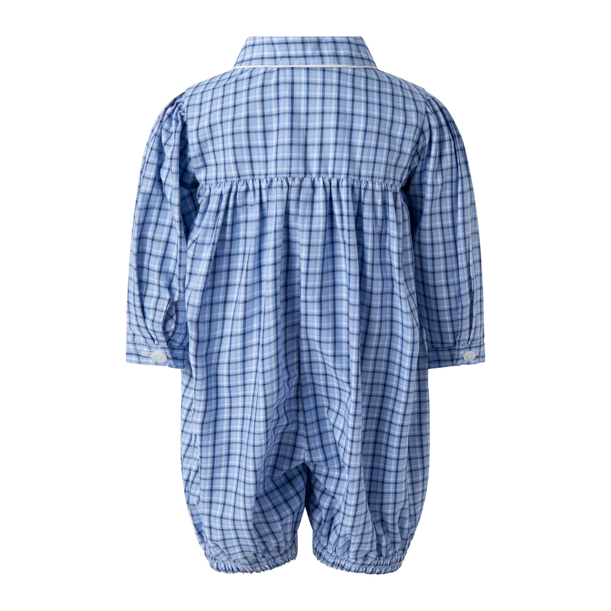 Blue Check Babysuit