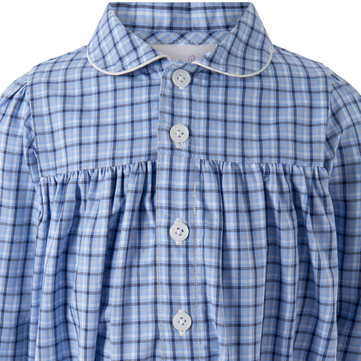 Blue Check Babysuit