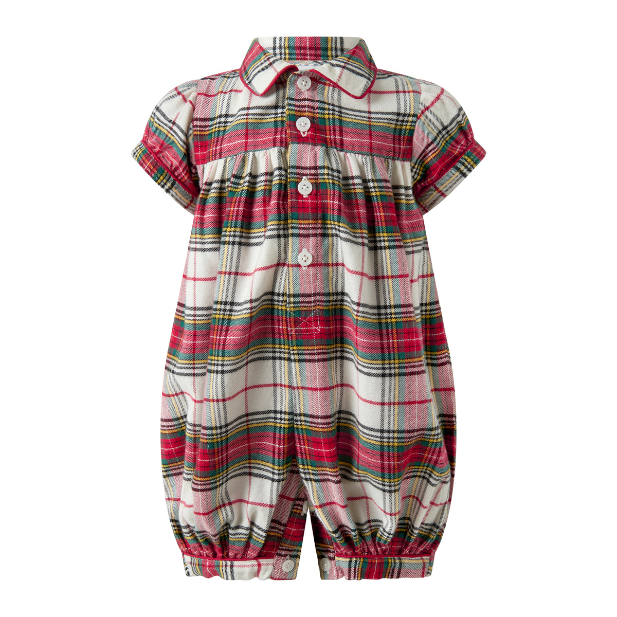 Red Tartan Babysuit