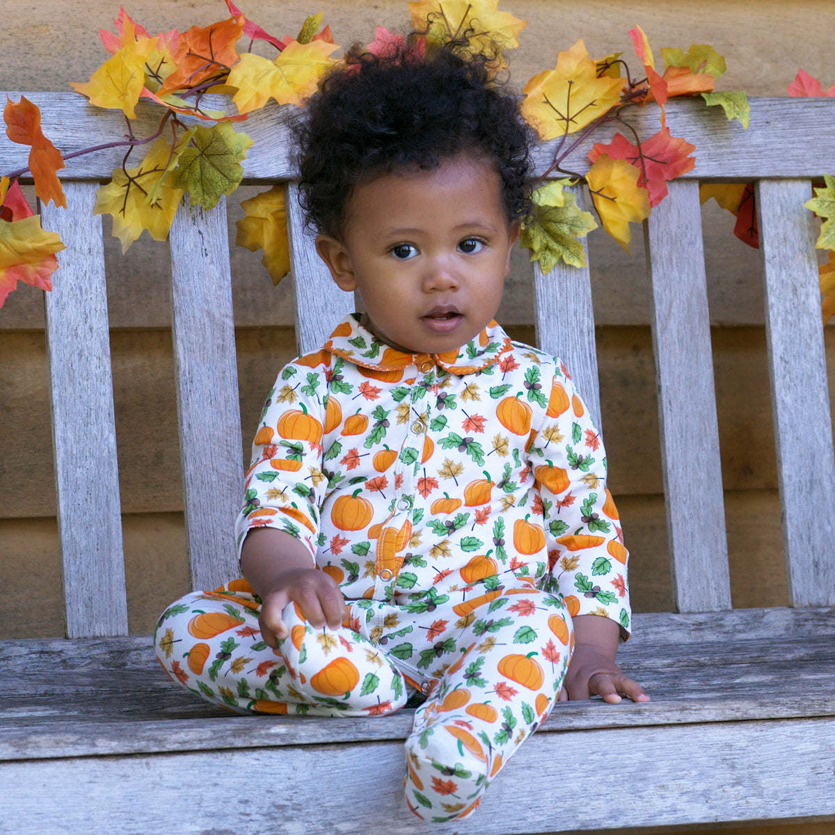 Orange Pumpkin Babygro