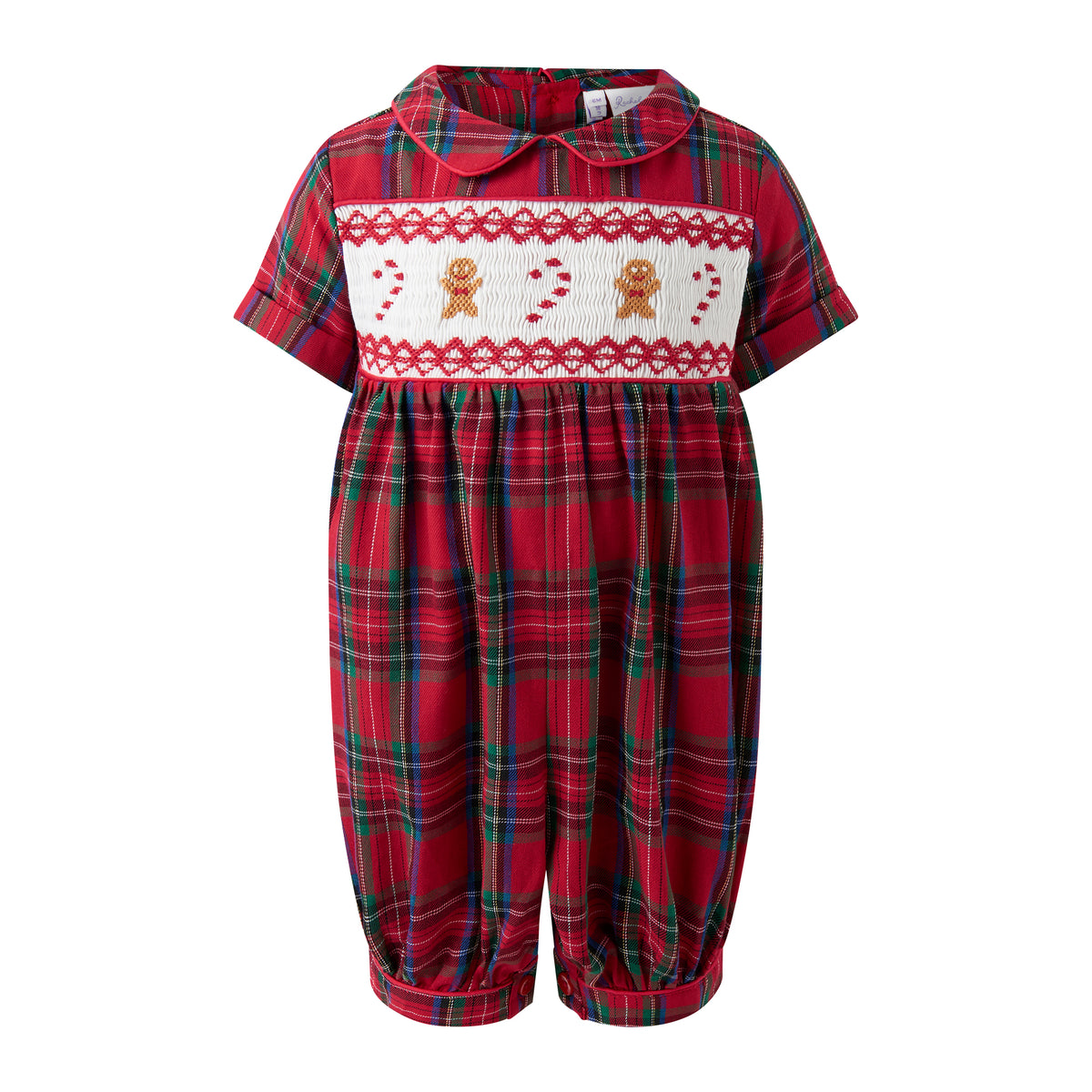 Gingerbread Smocked Babysuit