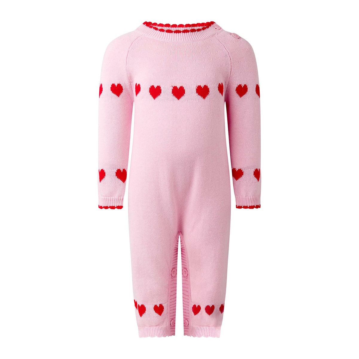 Heart Intarsia Playsuit