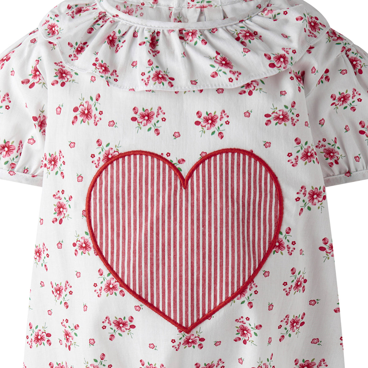 Floral Heart Applique Bubble