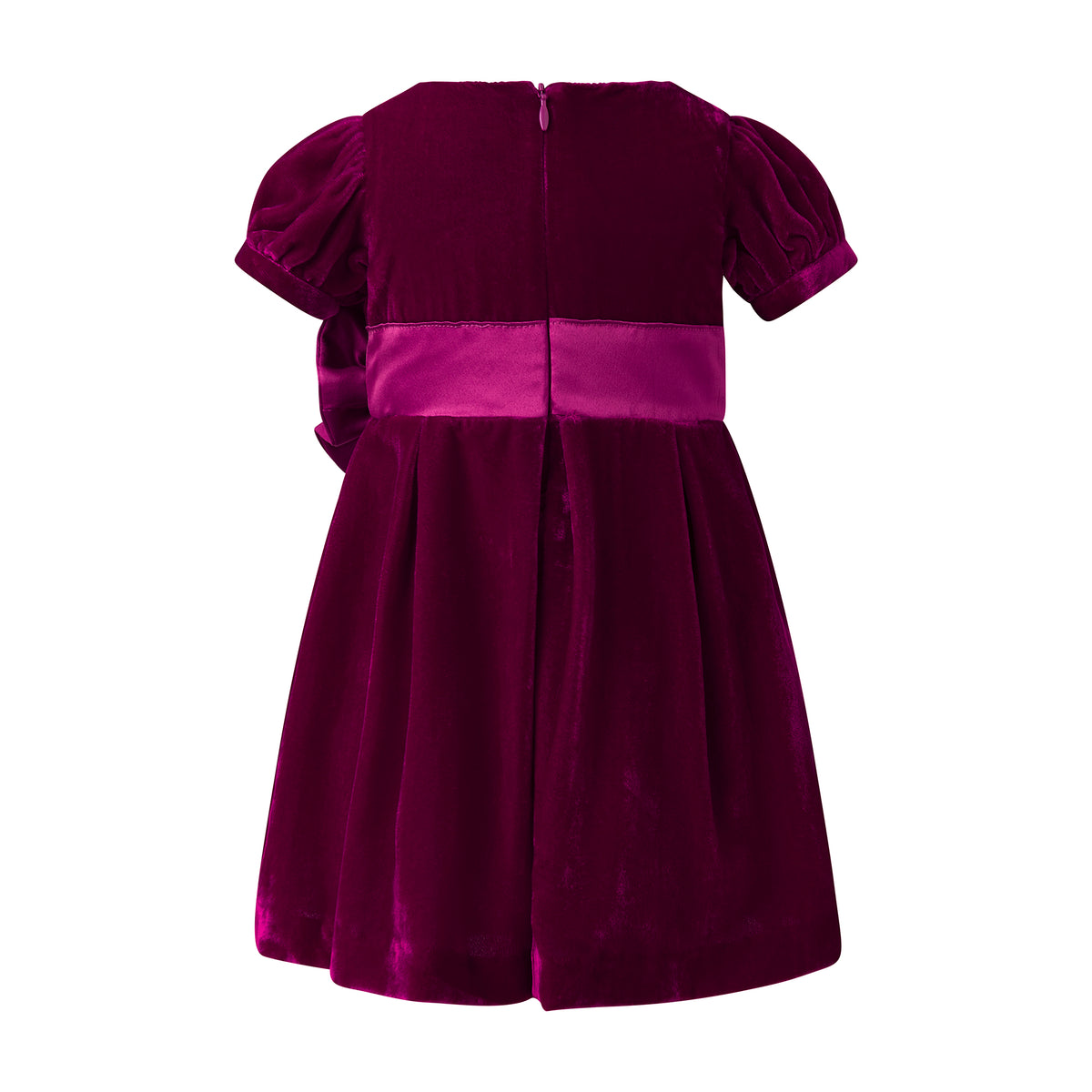 Pink Velvet Bow Dress