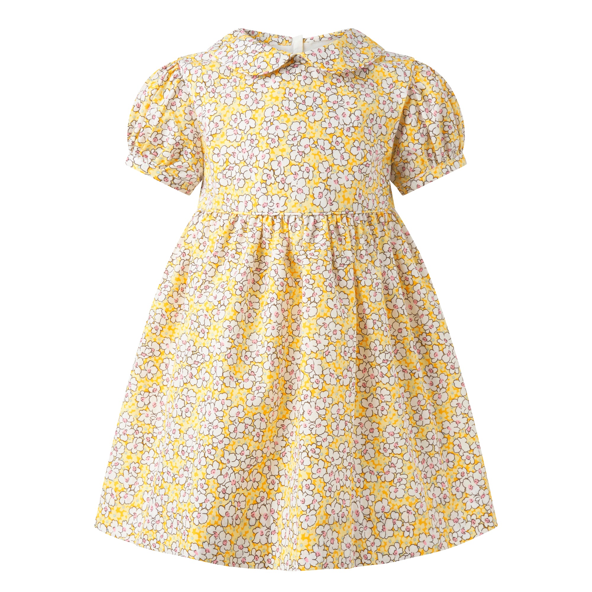 Yellow peter on sale pan collar dress