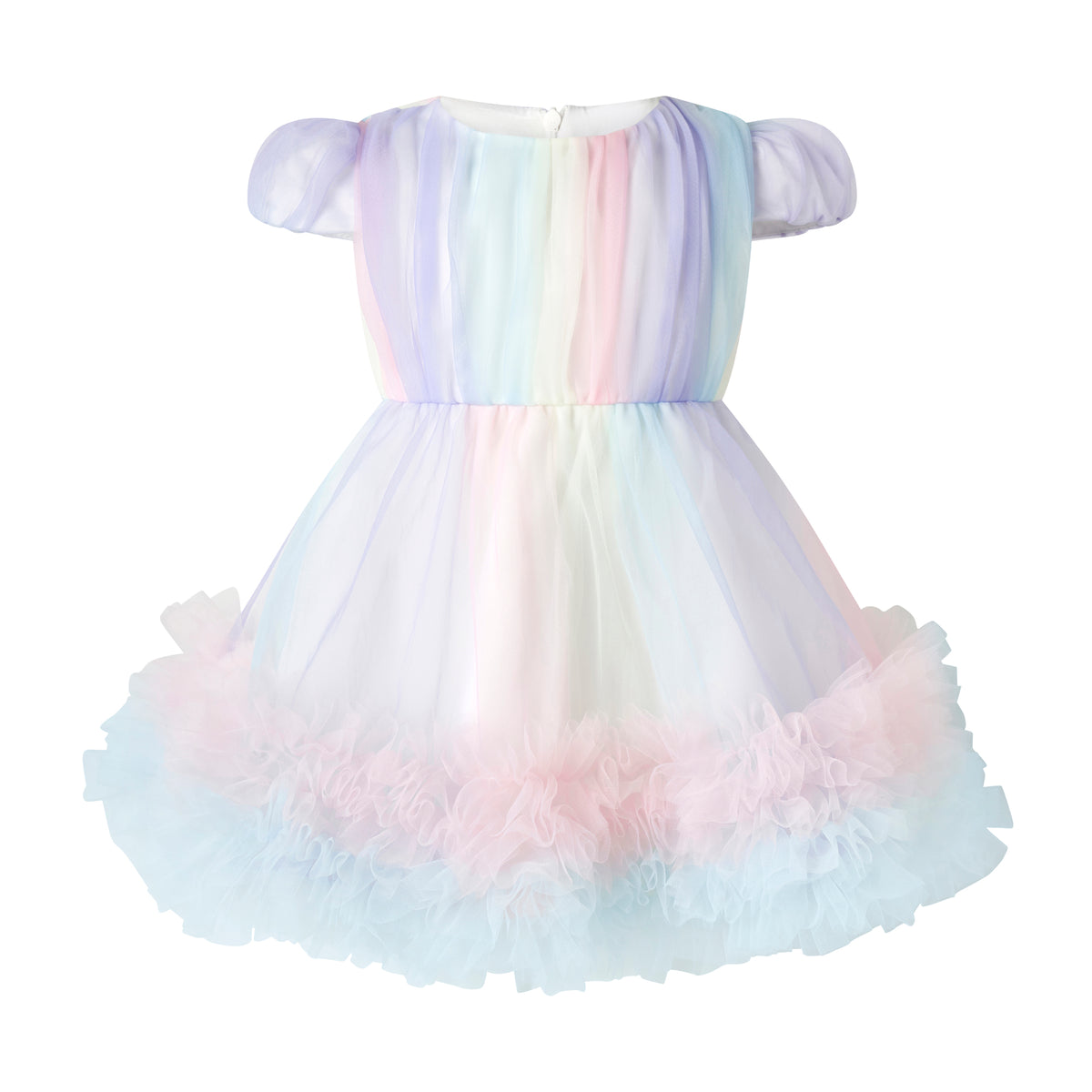 Rainbow Tulle Party Dress