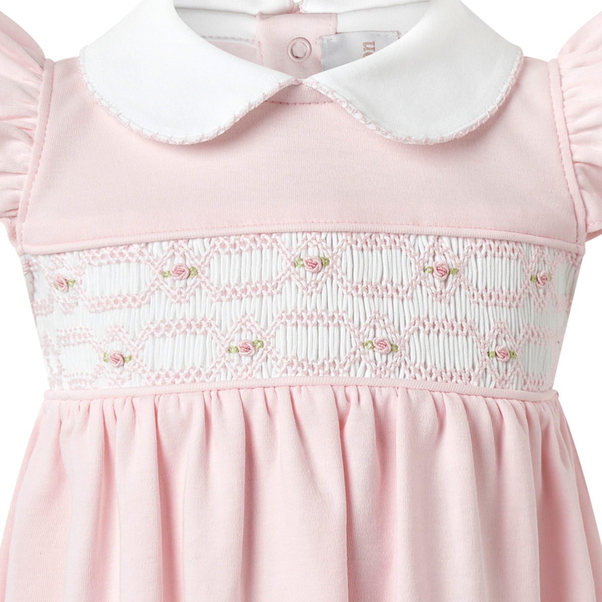 Pink Flutter Smocked Dress