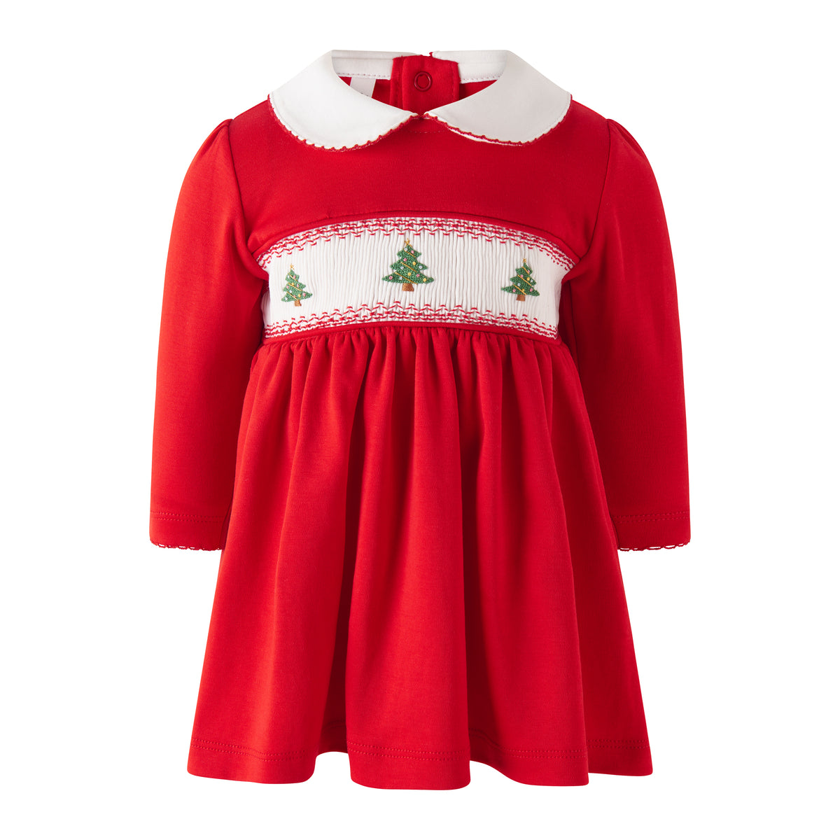 Christmas Tree Smocked Dress