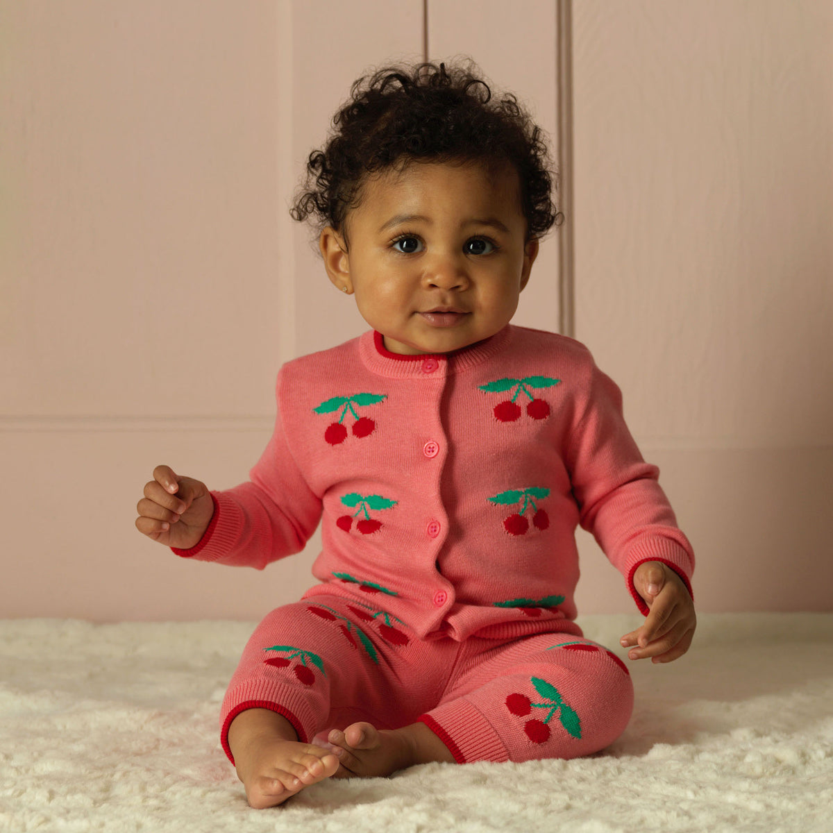 Cherry Cardigan & Legging Set