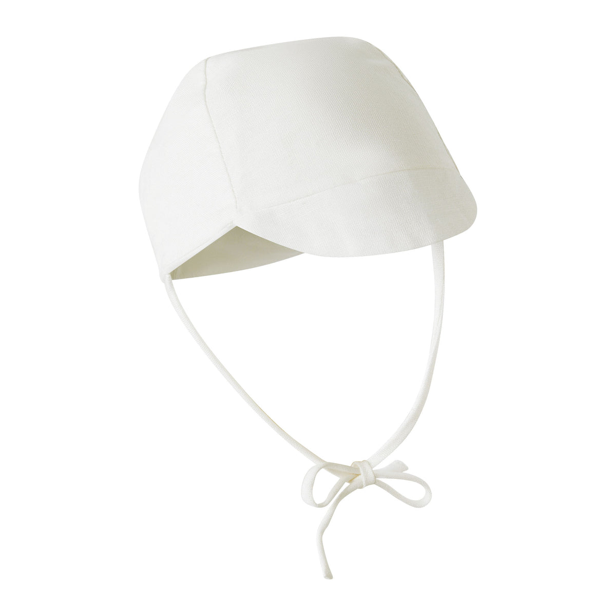 Linen Pleated Babysuit and Bonnet