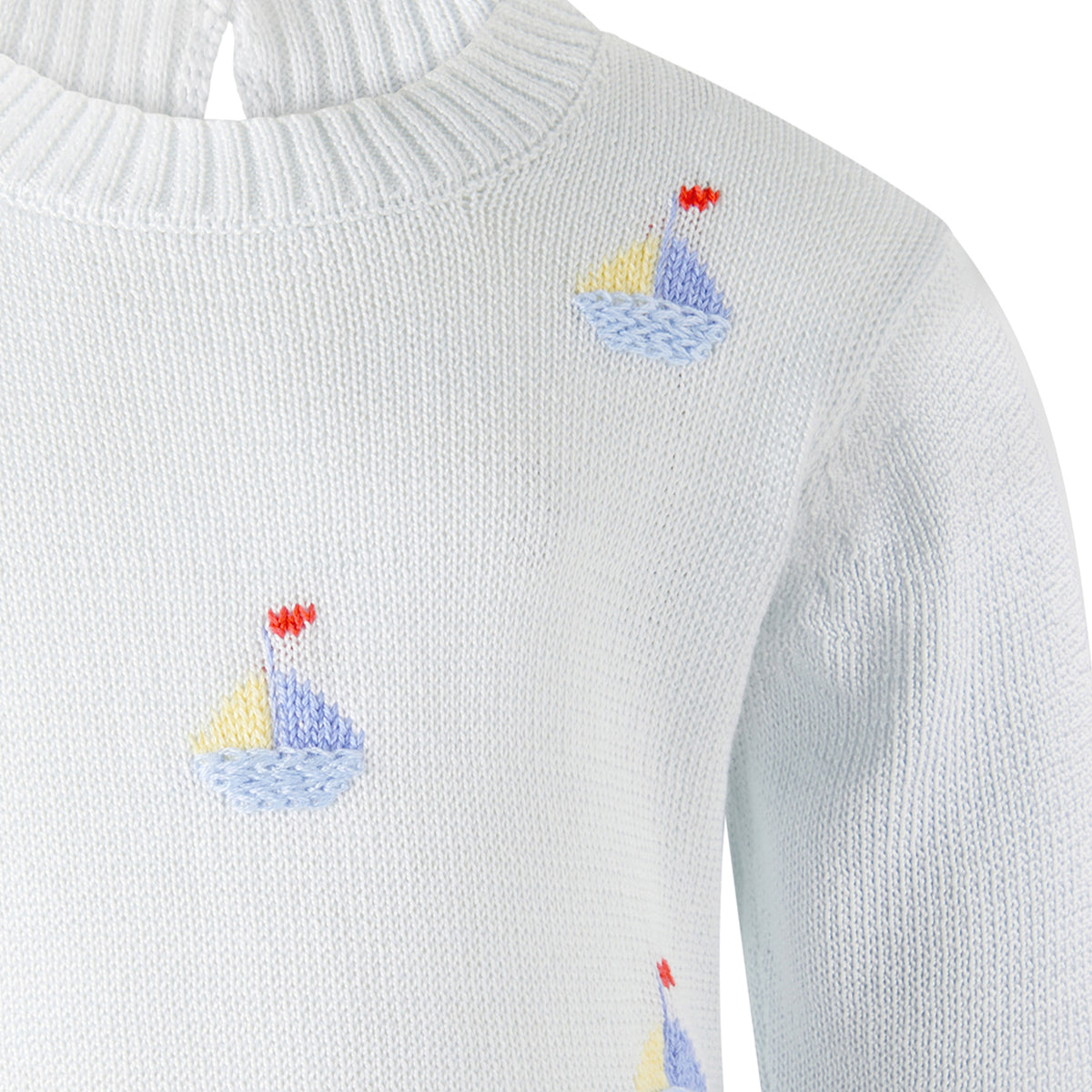 Crochet Sailboat Knit Set and Bonnet