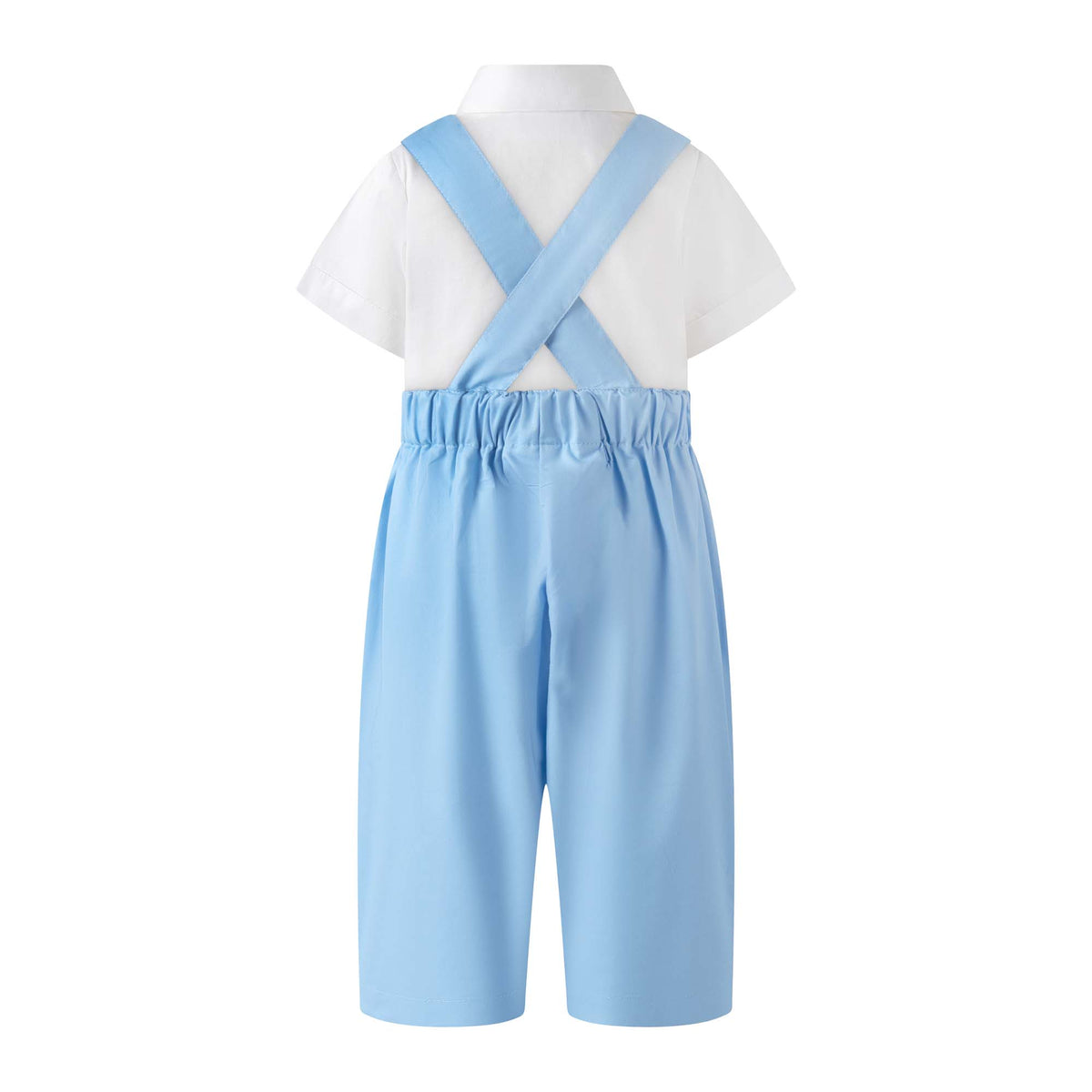 Swiss Dot Shirt & Dungaree Set