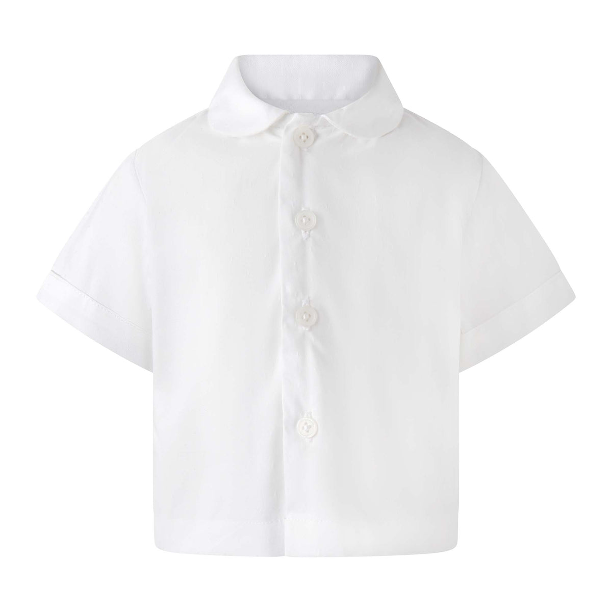 Swiss Dot Shirt & Dungaree Set