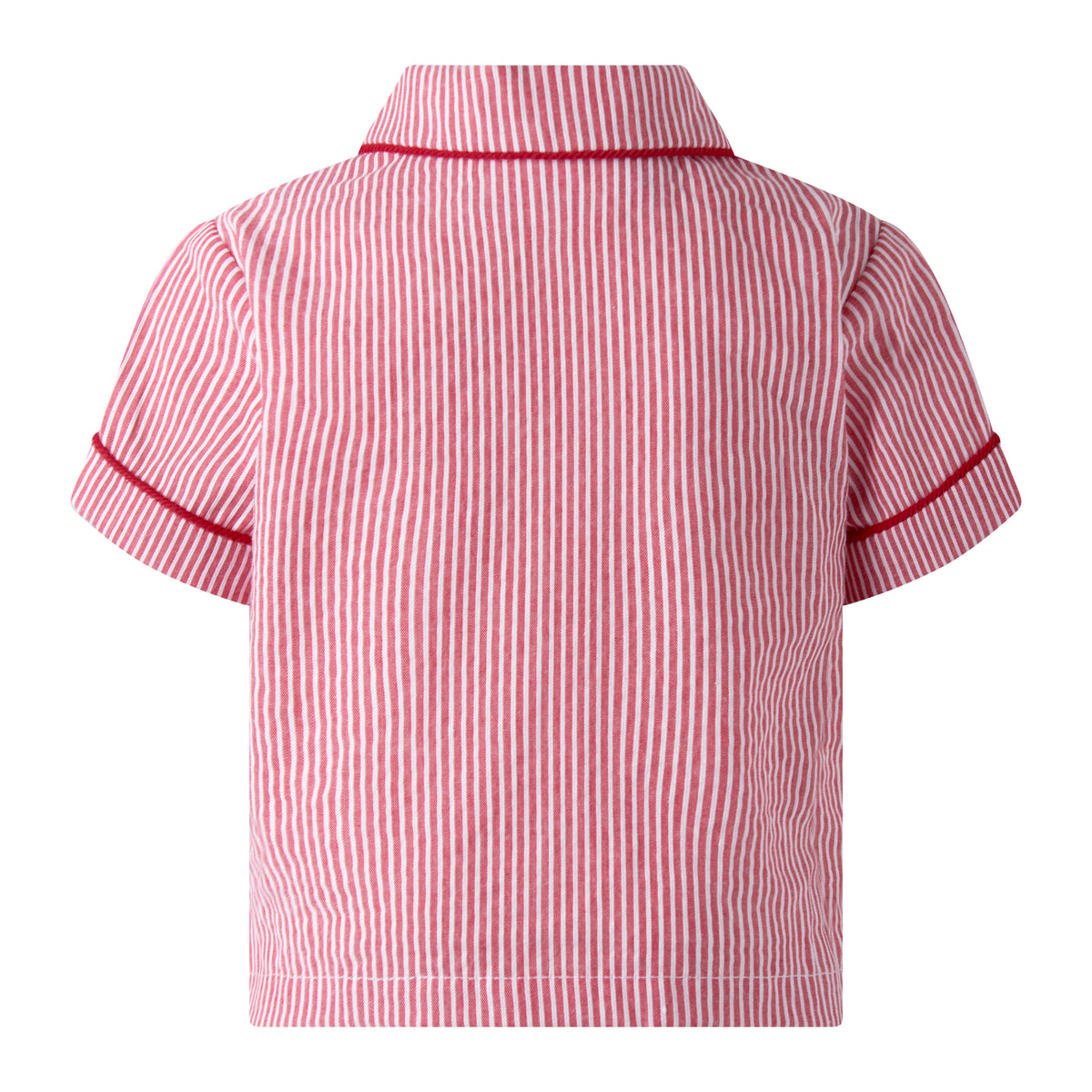 Red Stripe Shirt & Dungaree Set
