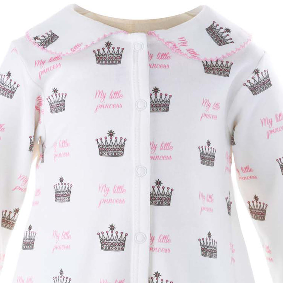 Princess Crown Print Babygro