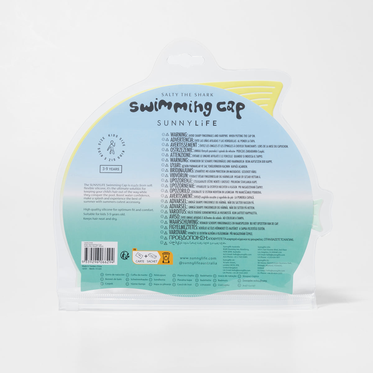 Salty The Shark Swimming Cap