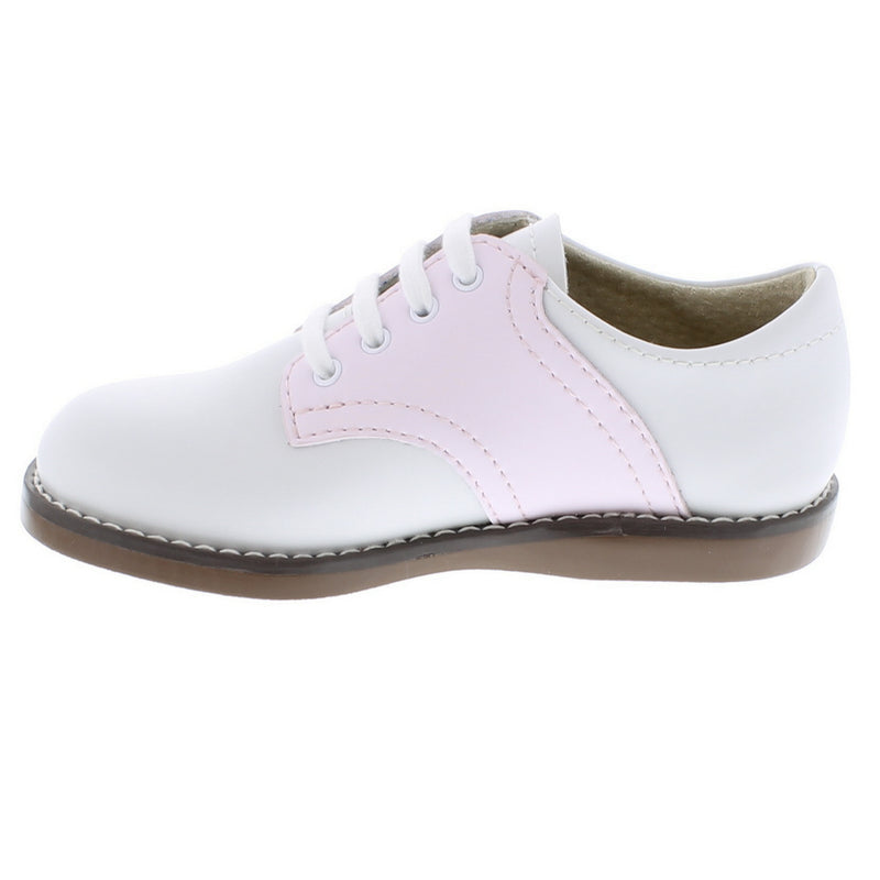Oxford Saddle Shoes - White/Pink
