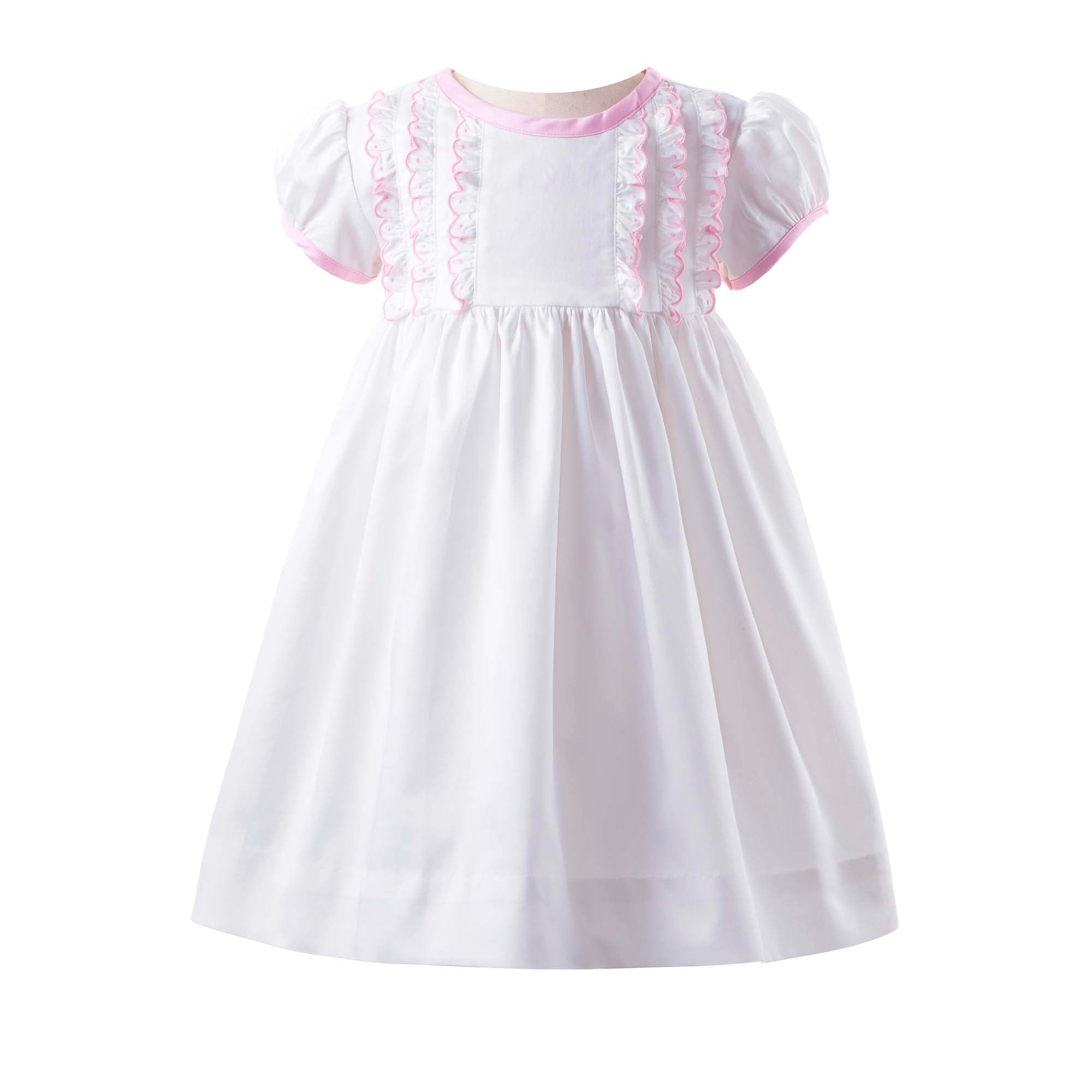Spring Blush Dress with Scalloped Collar by Baby Club Chic