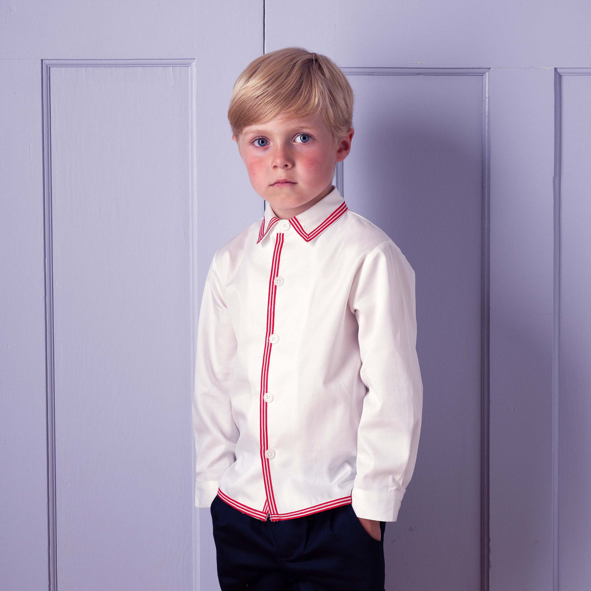 Classic Red Long Sleeve Shirt