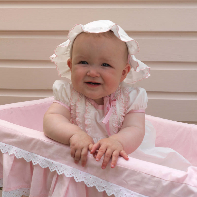 Pink Scalloped Dress and Bloomers