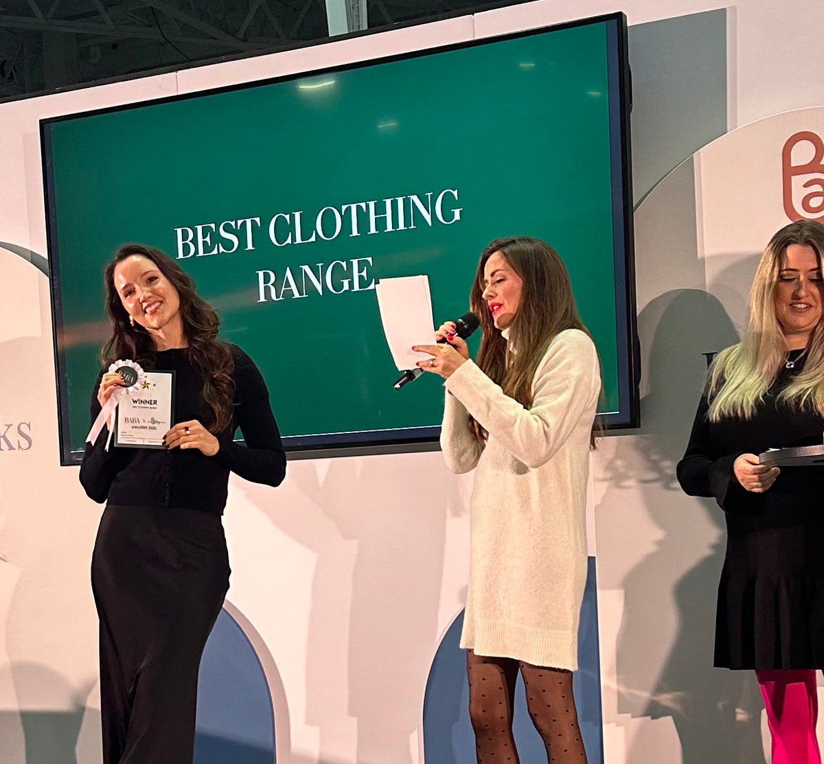 Winning Best Clothing Range at the My Baba Awards 2025!
