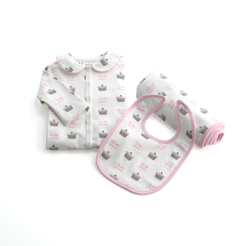 My Little Princess Babygro, Bib & Blanket Set