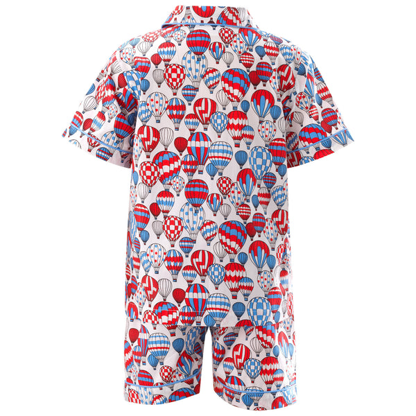 Red Hot Air Balloon Short Pyjamas