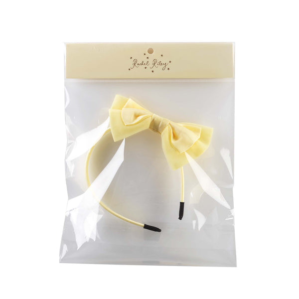 Yellow Bow Tulle Hairband