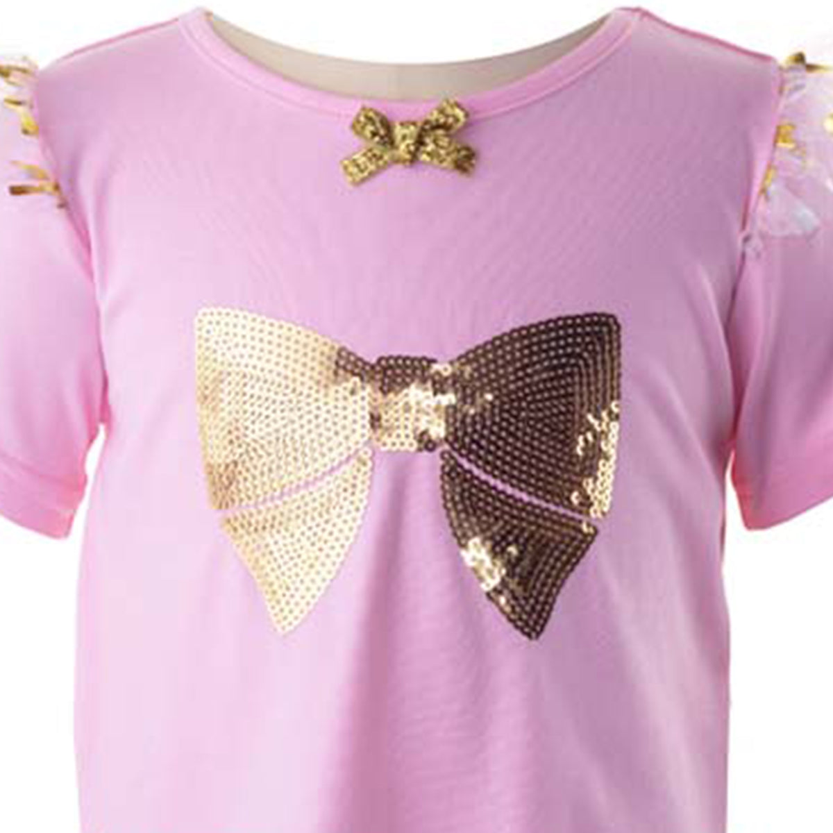 Pink Bow Tulle Tutu Set