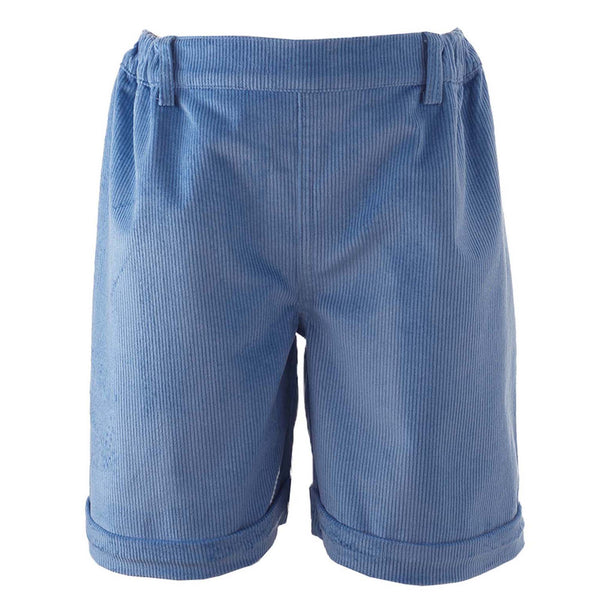 Blue Cord Shorts