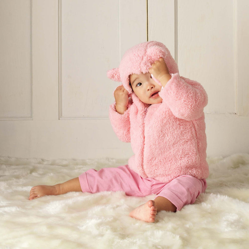 Light pink teddy bear jacket 2025