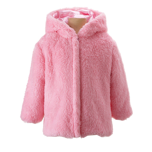 Pink Teddy Faux Fur Jacket