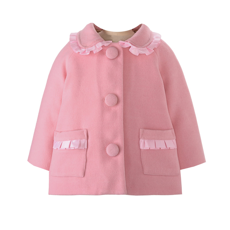 Pink Ribbon Trim Matinee Jacket