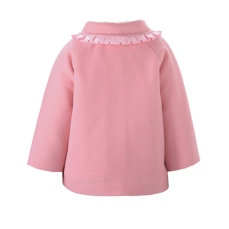 Pink Ribbon Trim Matinee Jacket