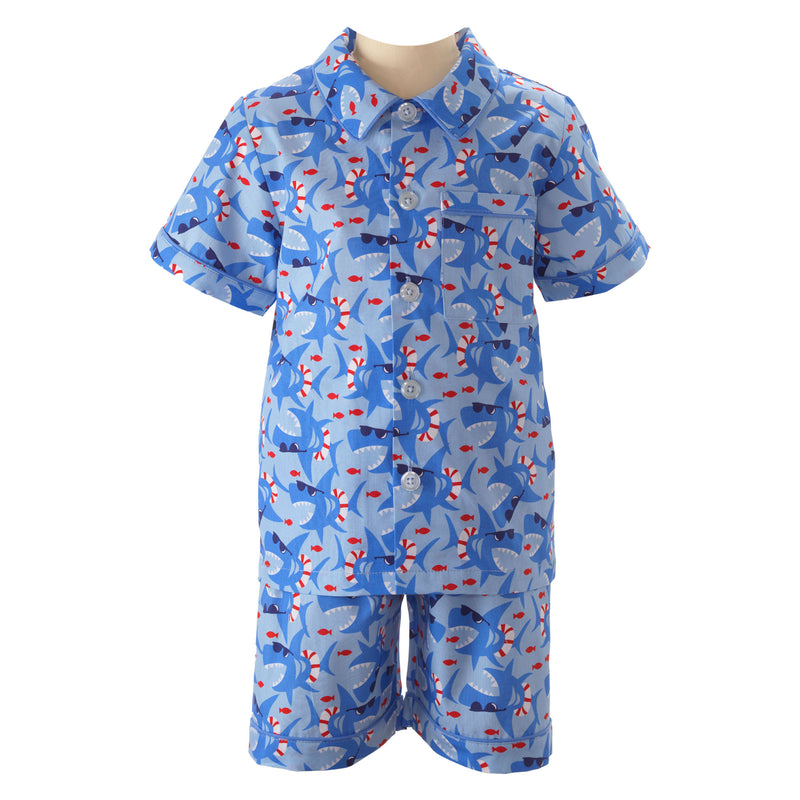 Shark Print SS Pyjamas