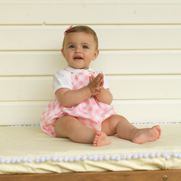Pink Picot Trim Bodysuit