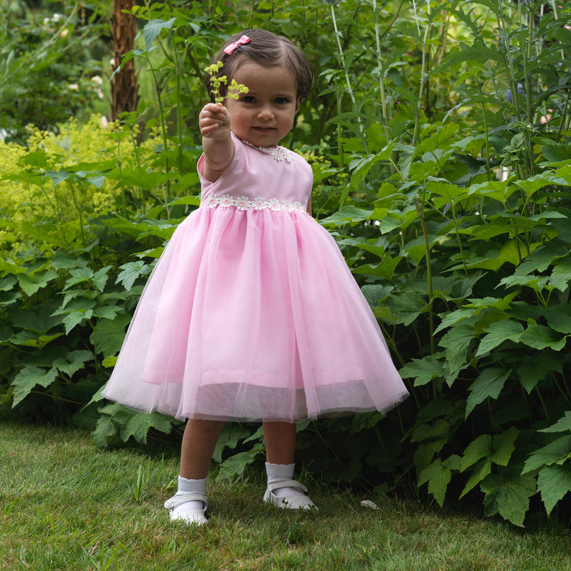 Pink Daisy Tulle Dress