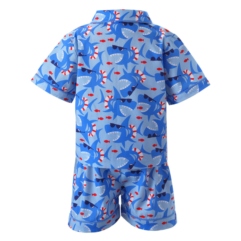 Shark Print SS Pyjamas