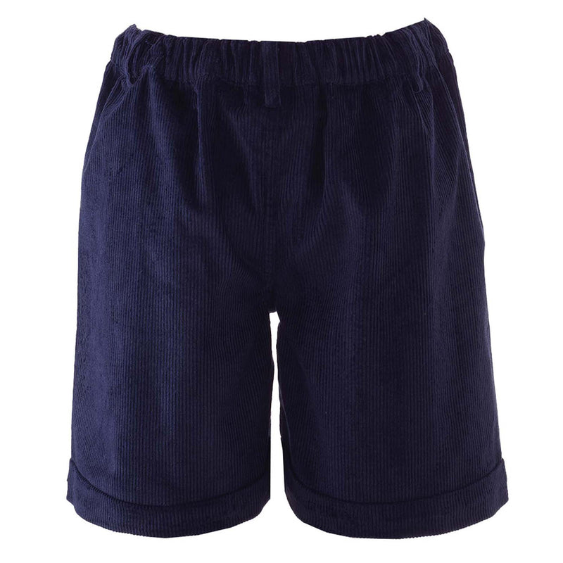 Navy Cord Shorts