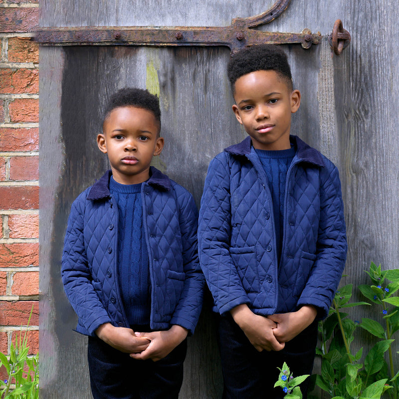 Navy Cable Knit Sweater