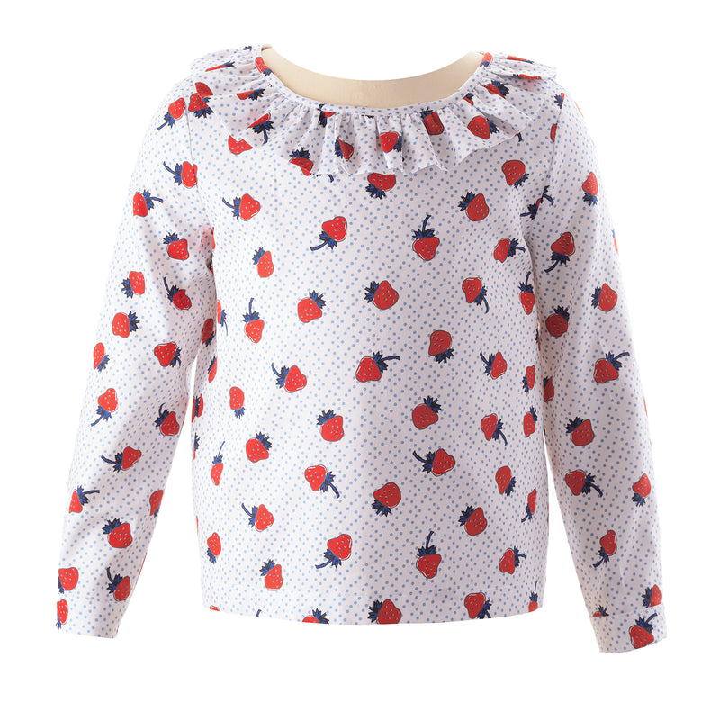 Strawberry Frill Blouse