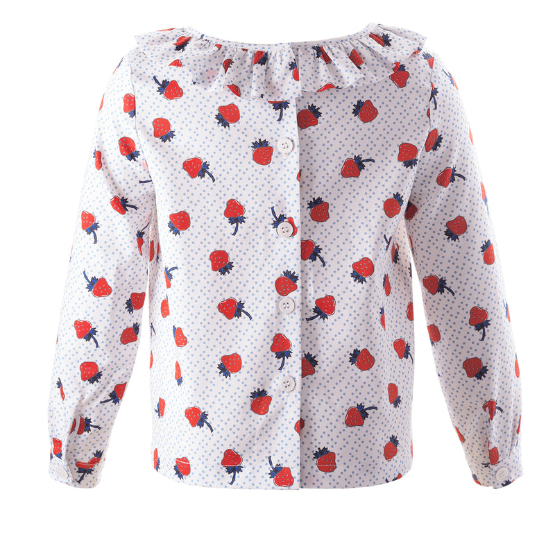 Strawberry Frill Blouse