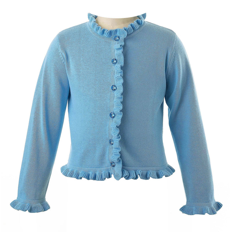 Blue Frill Cardigan