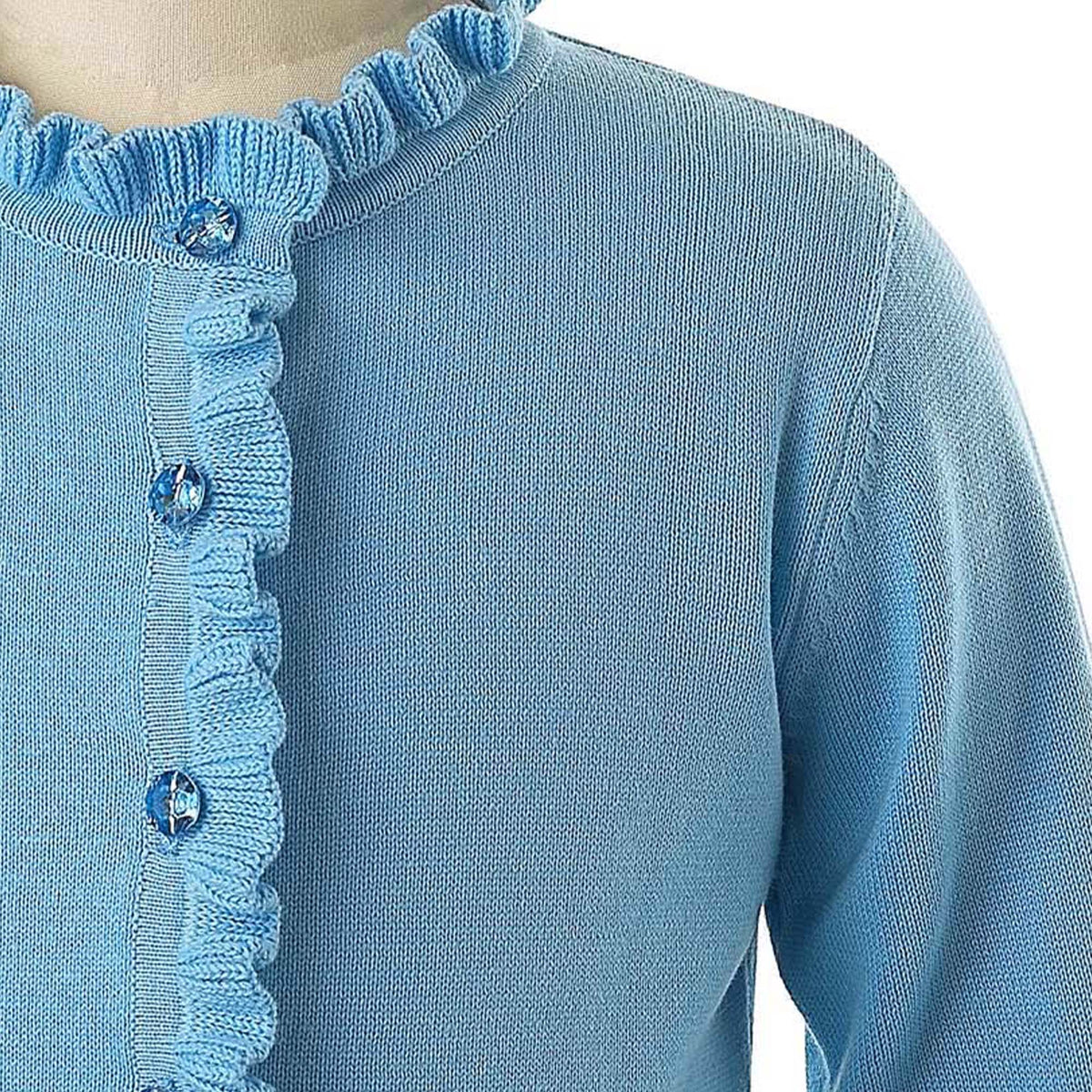Blue Frill Cardigan