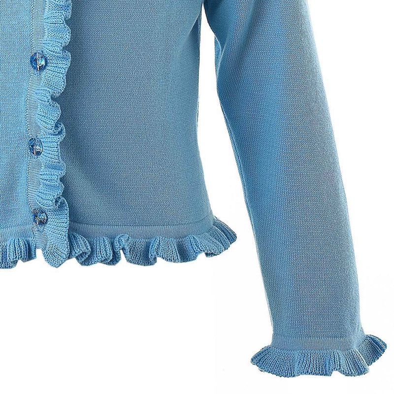 Blue Frill Cardigan